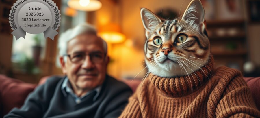 assurance chat senior pour animal âgé
